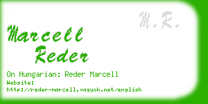 marcell reder business card